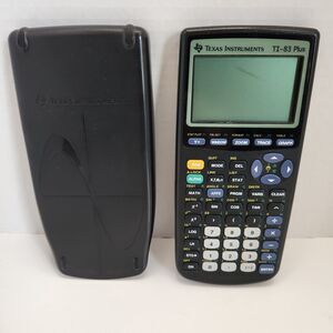Texas Instruments TI-83 Plus Graphing Calculator W/ Cover - Tested & Working